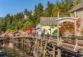 Sept. 17, 2018 - Ketchikan, AK: Historic buildings of Creek Street, built on raised boardwalk above Ketchican Creek.