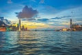 the landscape of Victoria Harbour, Hong Kong city 23 Sept 2012