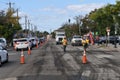 Repaving major avenue in Baldwin. Royalty Free Stock Photo