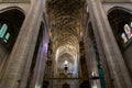 Sept 2018 - Segovia, Castilla y Leon, Spain - Segovia Cathedral interiors.