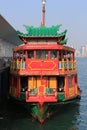 7 Sept 2013 a tour boat Victoria Harbor of Hong Kong