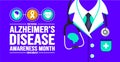 November is Alzheimerâs Disease Awareness Month background template. Holiday concept.
