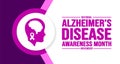 November is Alzheimerâs Disease Awareness Month background template. Holiday concept.