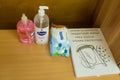 September 1, 2020 Balti Moldova sanitizer with disinfectant at school