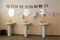 September 1, 2020 Balti Moldova School washbasins for safety precautions during the COVID-19 pandemic