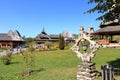 September 8 2021 - Barsana, Romania: Barsana monastery, one of the main attractions in Maramures in Romania Royalty Free Stock Photo
