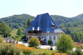 September 8 2021 - Barsana, Romania: Barsana monastery, one of the main attractions in Maramures in Romania Royalty Free Stock Photo