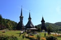 September 8 2021 - Barsana, Romania: Barsana monastery, one of the main attractions in Maramures in Romania Royalty Free Stock Photo