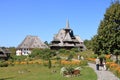 September 8 2021 - Barsana, Romania: Barsana monastery, one of the main attractions in Maramures in Romania Royalty Free Stock Photo