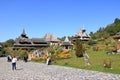 September 8 2021 - Barsana, Romania: Barsana monastery, one of the main attractions in Maramures in Romania Royalty Free Stock Photo