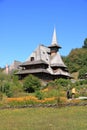 September 8 2021 - Barsana, Romania: Barsana monastery, one of the main attractions in Maramures in Romania Royalty Free Stock Photo