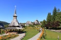 September 8 2021 - Barsana, Romania: Barsana monastery, one of the main attractions in Maramures in Romania Royalty Free Stock Photo