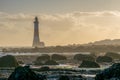 Beachy Head lighthouse at low tide. Royalty Free Stock Photo