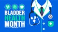 November is Bladder Health Month background template. Holiday concept. background, banner, placard, card, and poster design