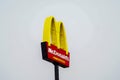 September 10, 2022, Brazil. Logo of the fast food chain, McDonald`s, in Campo Grande, Mato Grosso do Sul