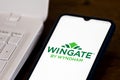 September 18, 2020, Brazil. In this photo illustration of the Wingate by Wyndham logo seen displayed on a smartphone