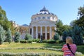 September 4 2021 - Bucharest in Romania: The Romanian Atheneum - Ateneul Roman Royalty Free Stock Photo