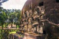 September 26, 2014: Buddhist stone statues in Buddha Park, Laos Royalty Free Stock Photo