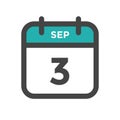 September 3 Calendar Day or Calender Date for Deadlines or Appointment