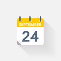 24 september calendar icon