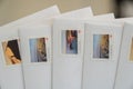 9 september 2021 - Calgary Alberta Canada - Canada Postage stamps on envelopes for mail