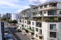 September 23 2022 - Cape Town, South Africa: Quayside street near Waterfront area and Table Mountain Royalty Free Stock Photo