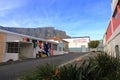 September 23 2022 - Cape Town, South Africa: Quayside street near Waterfront area and Table Mountain Royalty Free Stock Photo