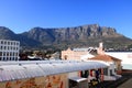 September 23 2022 - Cape Town, South Africa: Quayside street near Waterfront area and Table Mountain Royalty Free Stock Photo