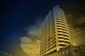 Cityscape building, Condominium with clouds and sky in Bangkok Thailand