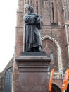 Statue of Hugo Grotius in Delft.