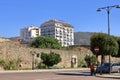 September 11 2023 - Elbasan, Albania: hustle and bustle in the streets in the town center