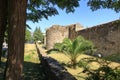 September 11 2023 - Elbasan, Albania: View of the walls of the Castle
