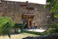 September 11 2023 - Elbasan, Albania: View of the walls of the Castle