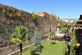 September 11 2023 - Elbasan, Albania: View of the walls of the Castle