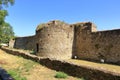 September 11 2023 - Elbasan, Albania: View of the walls of the Castle