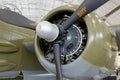 Engine and Propeller of B-25 Mitchell Bomber