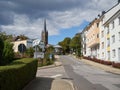 6 September 2020 Heiligenhaus / NRW / Germany. Black storm clouds billow over the city of Heiligenhaus. Royalty Free Stock Photo