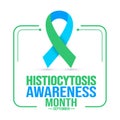 September is Histiocytosis Awareness Month background template. Holiday concept. use to background