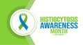 September is Histiocytosis Awareness Month background template. Holiday concept. use to background