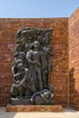 14 September 2017 Holocaust museum Yad Vashem Jerusalem. The impressive sculpture of the Warchau ghetto uprising. Created by Natha