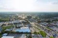 Panorama aerial view shopping mall plaza view in Houston city Texas USA