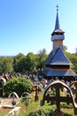 September 8 2021 - Ieud, Romania: Old wooden church from Ieud village, Maramures county