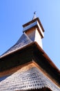 September 8 2021 - Ieud, Romania: Old wooden church from Ieud village, Maramures county