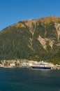 September 14, 2018 - Juneau, Alaska: Cruise ship The Zaadam docked in port. Royalty Free Stock Photo
