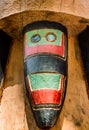 September 14, 2018 - Juneau, Alaska: Detail of Tlingit carving, Mount Roberts.