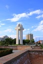 September 5 2021 - Karlsburg, Alba Iulia, Romania: Monumentul Unirii as a part of Alba Iulia Royalty Free Stock Photo