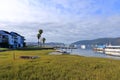 September 27 2022 - Knysna, South Africa: Knysna Waterfront in the Garden Route