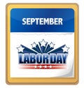 September labor day calendar