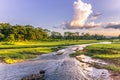 September 04, 2014 - Landscape of Chitwan National Park, Nepal Royalty Free Stock Photo