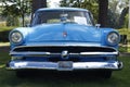 Classic Cars lined up at Rollin Oldies 50s in the Fall Royalty Free Stock Photo